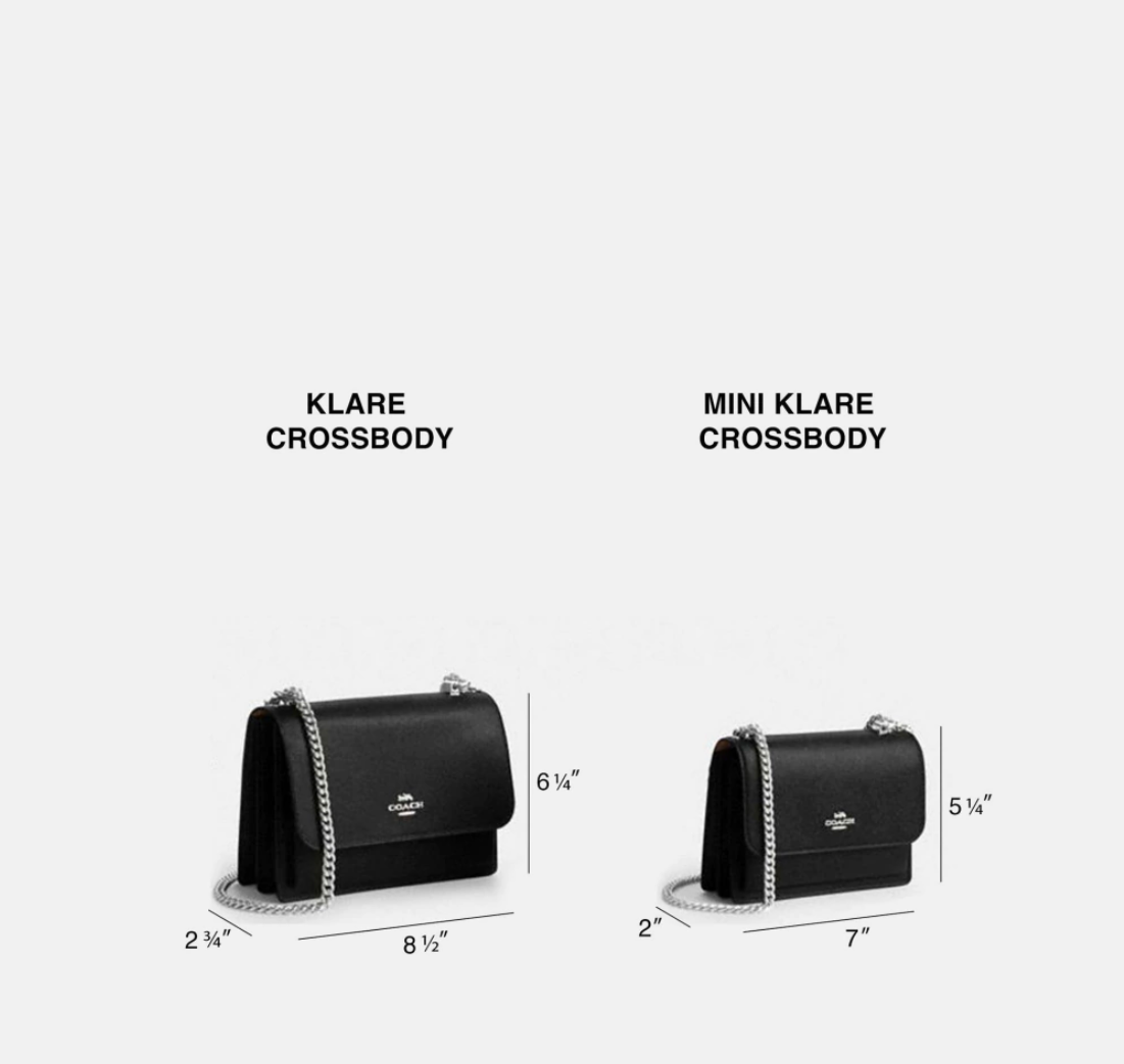 Coach Mini Klare Crossbody Negra