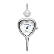 Reloj Corazón SUNLIFEX Rígido Plateado