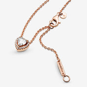 Collar Brillante Corazón Rose Gold