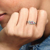 Anillo Rosa de la Bella y la Bestia de Disney