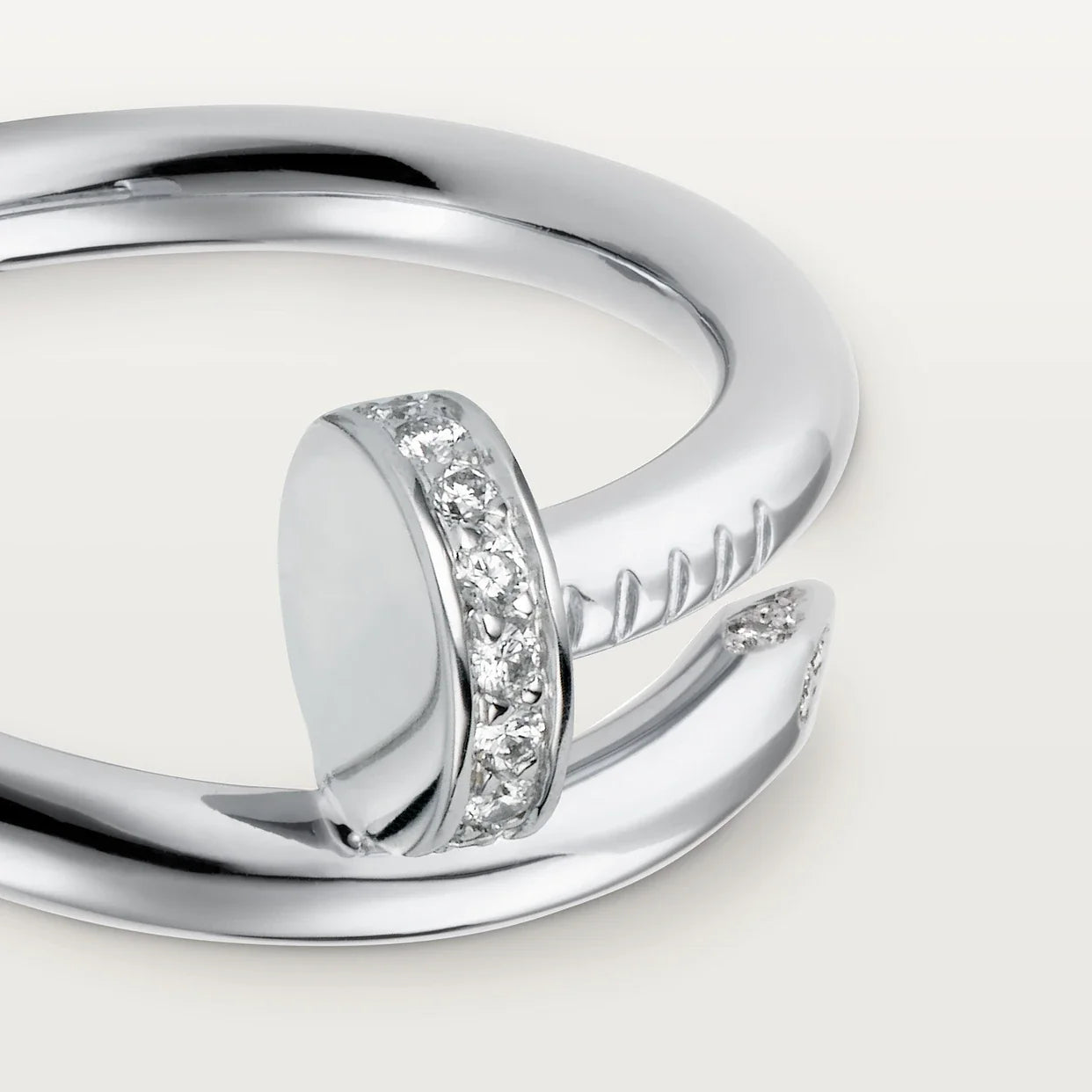 Anillo Clavo Cartier Plateado