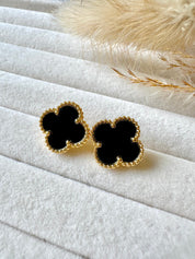 Pendientes Van Cleef Alhambra Vintage Negro