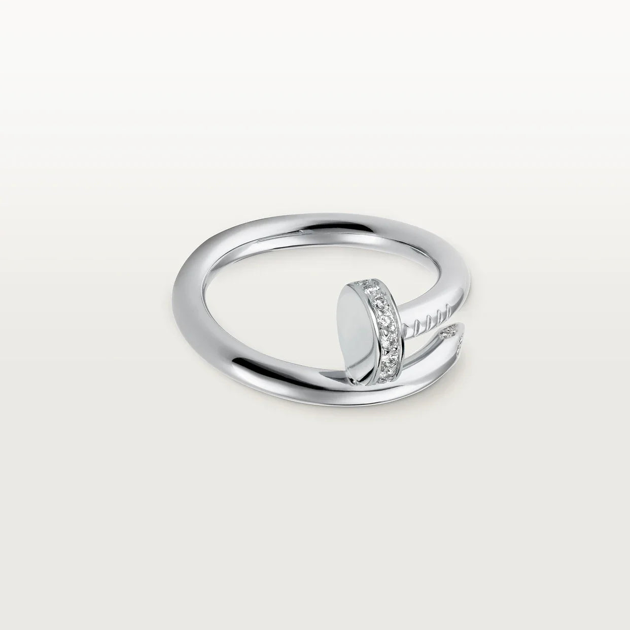 Anillo Clavo Cartier Plateado