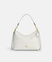 Coach Laurel Shoulder Bag Signature Canvas Blanco Hueso