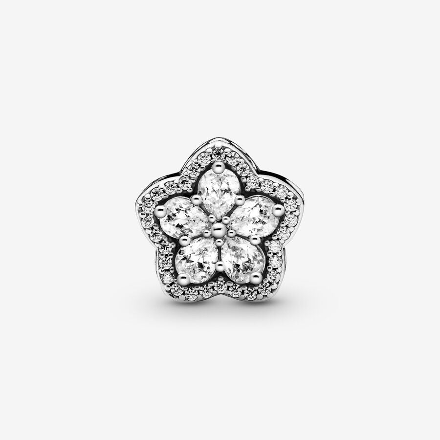 Charm Brillante Copo de Nieve en Pavé