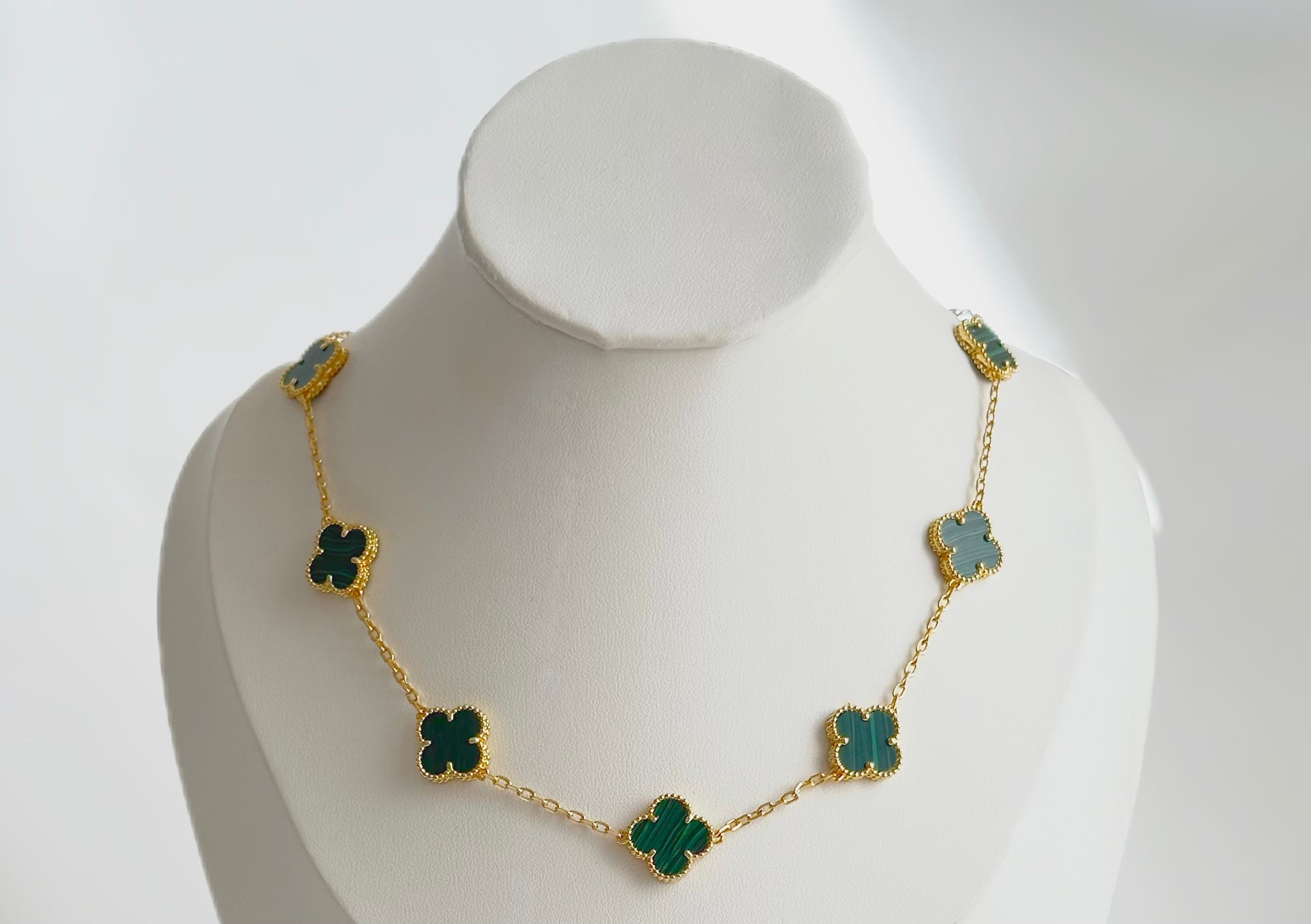 Collar Alhambra vintage 10 Tréboles Verdes