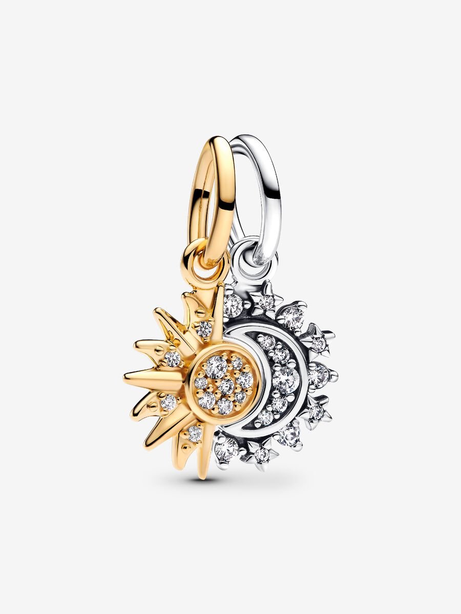 Charm Colgante Divisible Sol y Luna