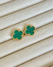 Pendientes trébol Alhambra Vintage Verde