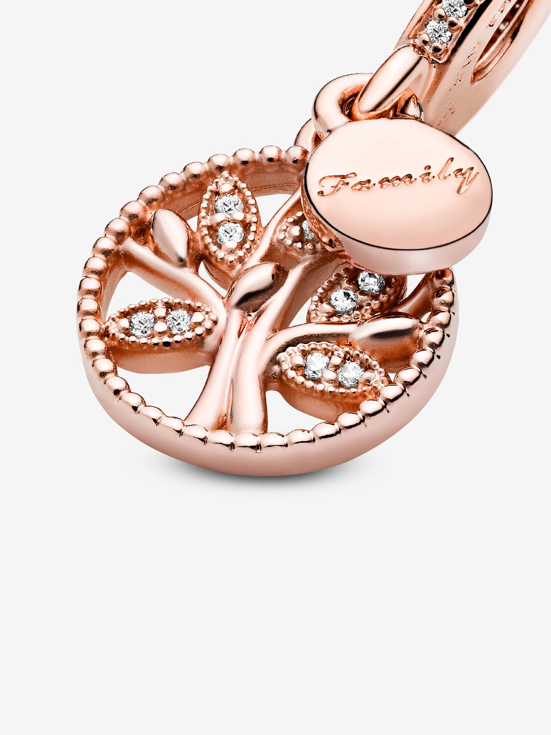 Charm Rose Gold Colgante Arbol Familiar
