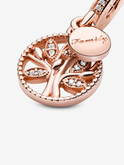 Charm Rose Gold Colgante Arbol Familiar