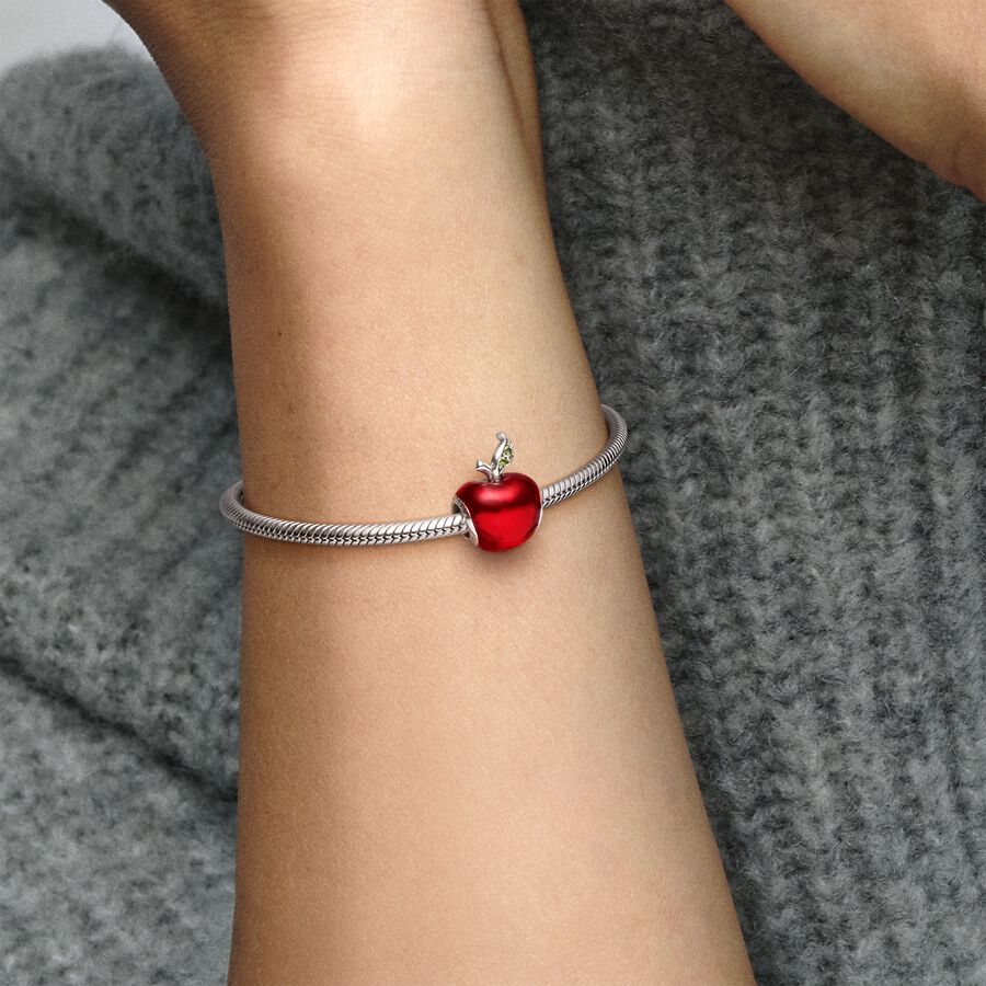 Charm en plata de ley Manzana de Blancanieves