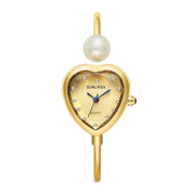Reloj Corazón SUNLIFEX Rígido Cara Dorada