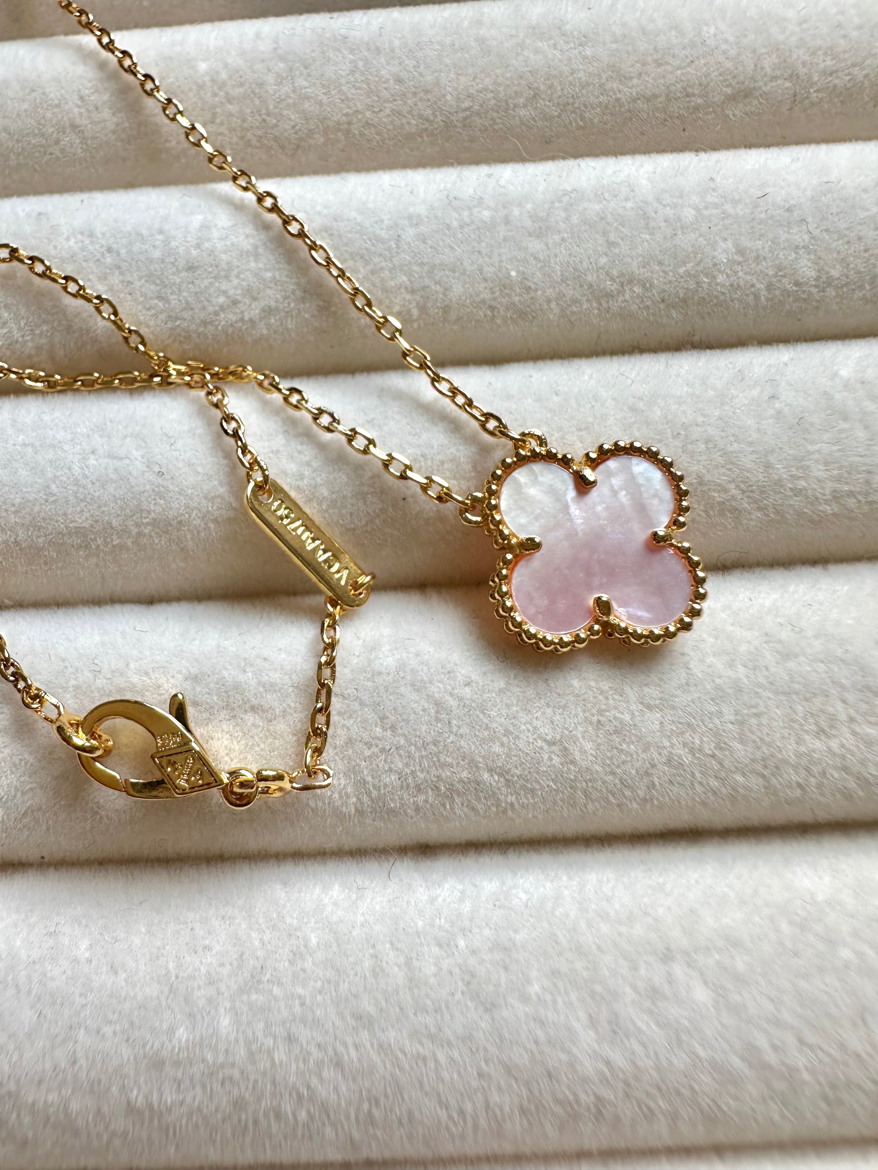 Collar Alhambra Vintage 1 Trébol Rosa