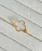 Anillo trébol Alhambra Vintage Blanco