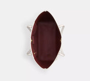 Coach City Tote – Chalk Signature Canvas con Interior Vino