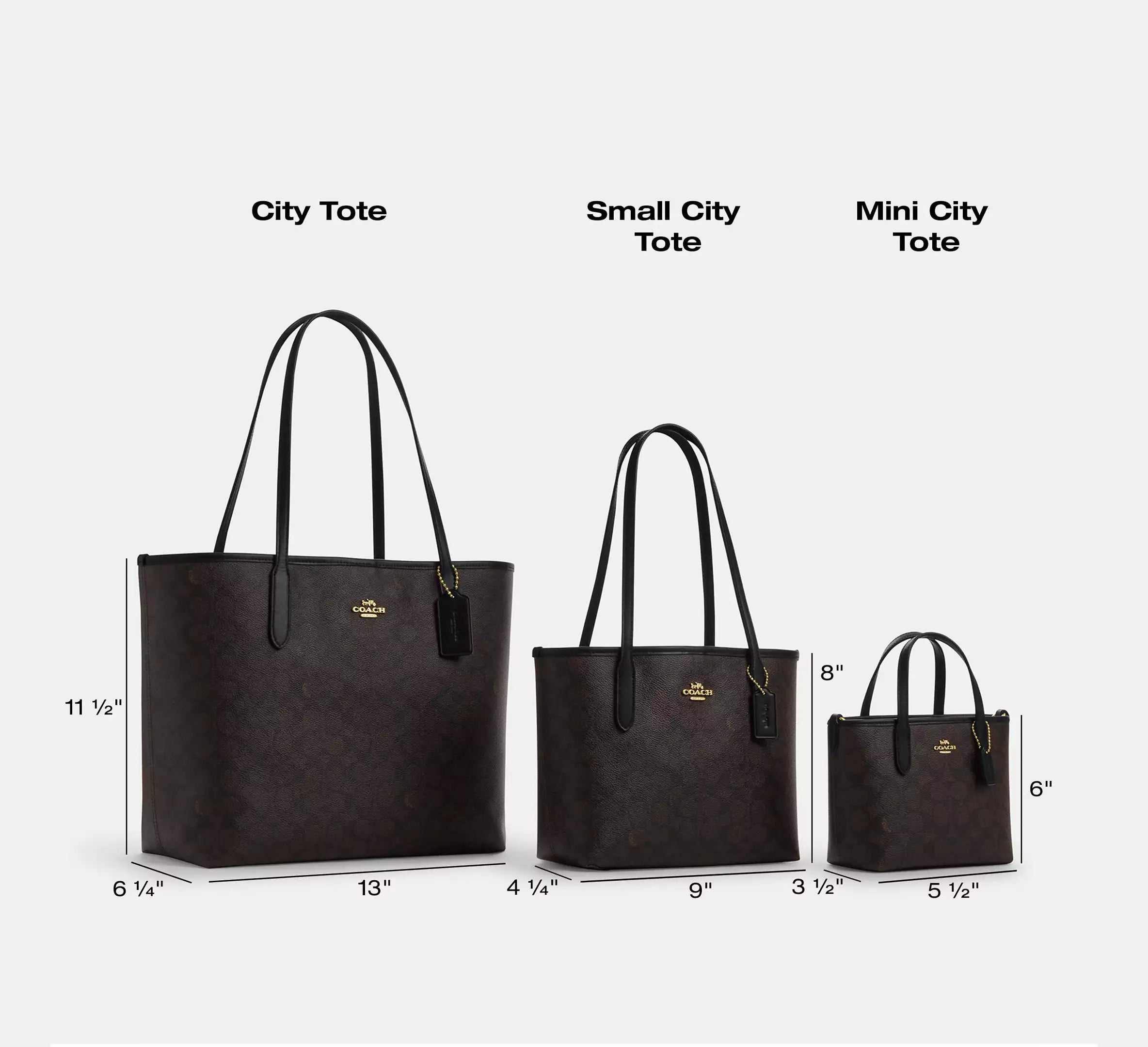 Coach City Tote – Chalk Signature Canvas con Interior Vino