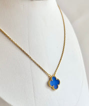 Collar Alhambra Vintage 1 Trébol Azul