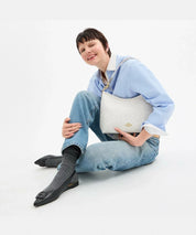 Coach Laurel Shoulder Bag Signature Canvas Blanco Hueso