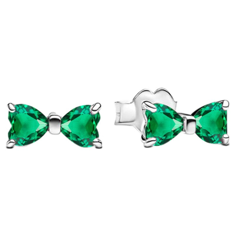 Pendientes Lazo Verde