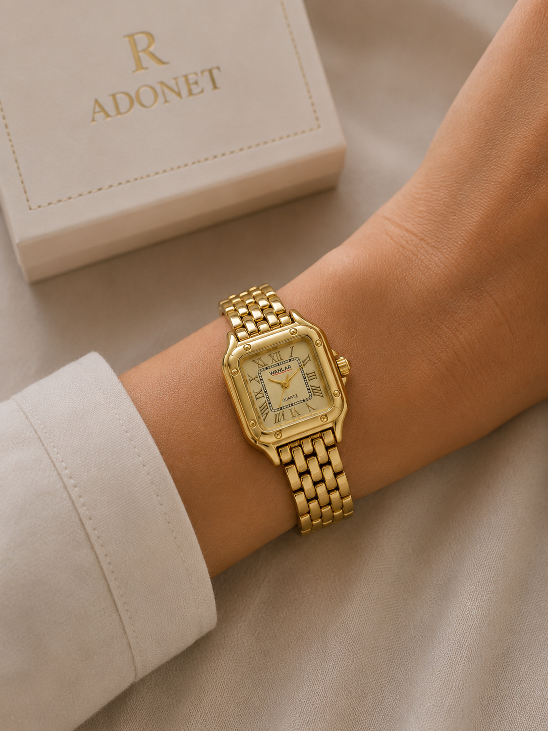 Reloj SUNLIFEX Dorado con Plateado
