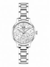 Reloj Coach C Plateado Completo