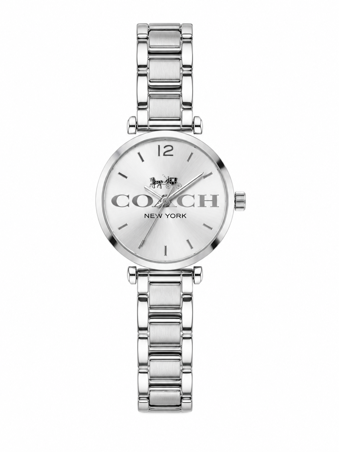 Reloj Coach Plateado Completo