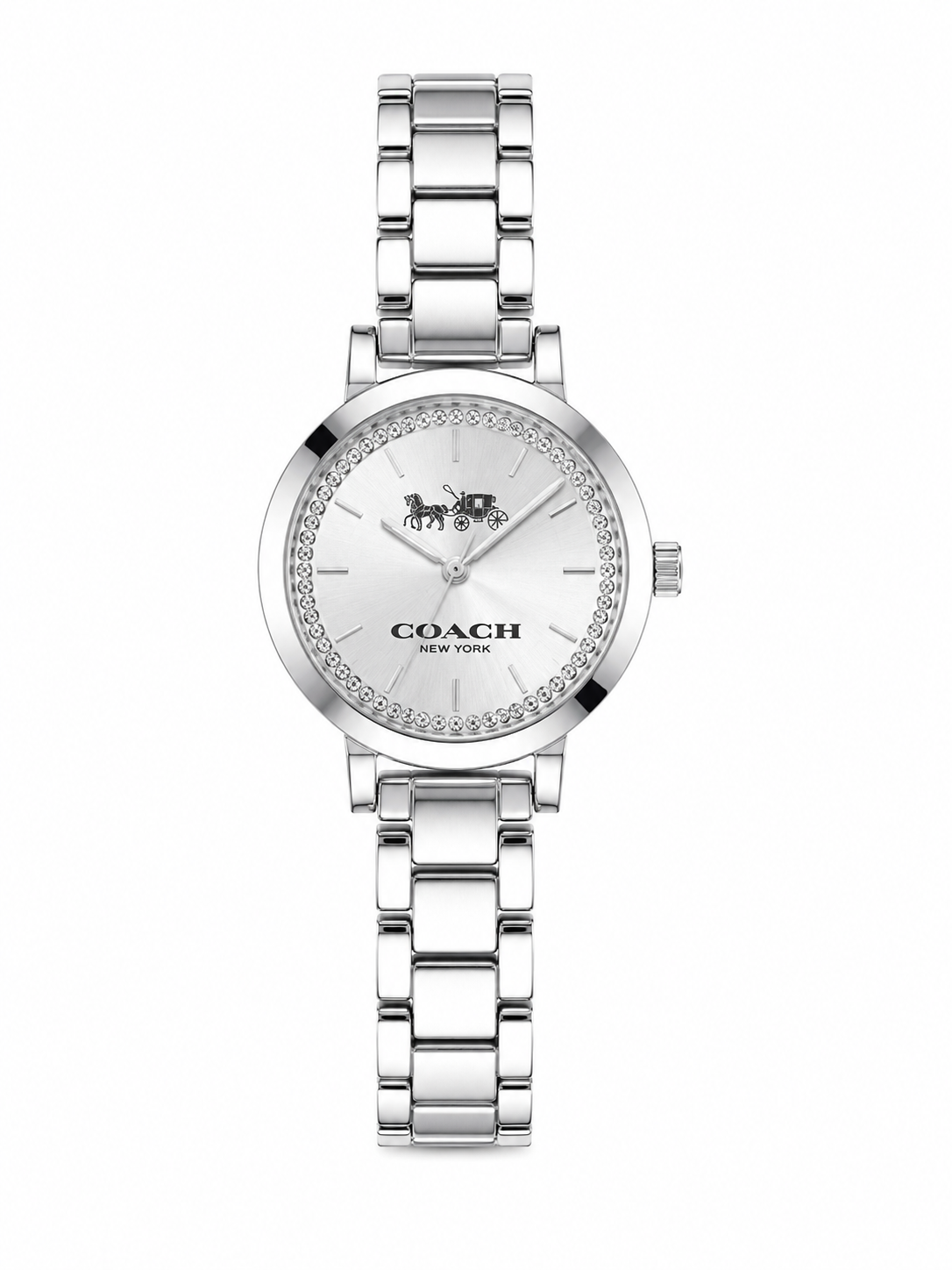 Reloj Coach Plateado Completo