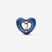 Charm Corazon Azul Giratorio