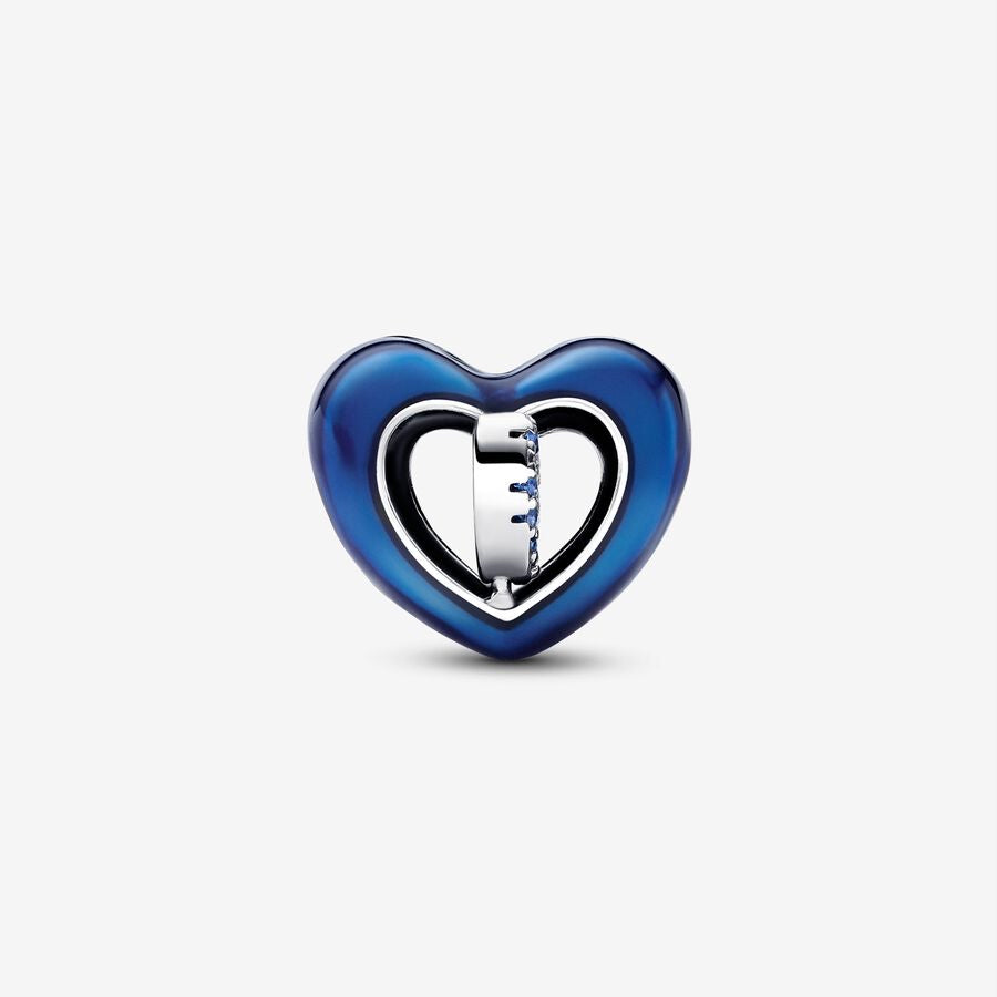 Charm Corazon Azul Giratorio