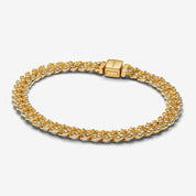 Pulsera Dorada de Cadena Cubana