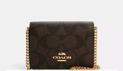 Coach Mini Skinny Wallet Signature Canvas