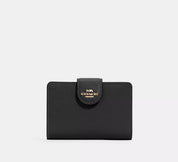 Coach Mila Small Flap Wallet Negra