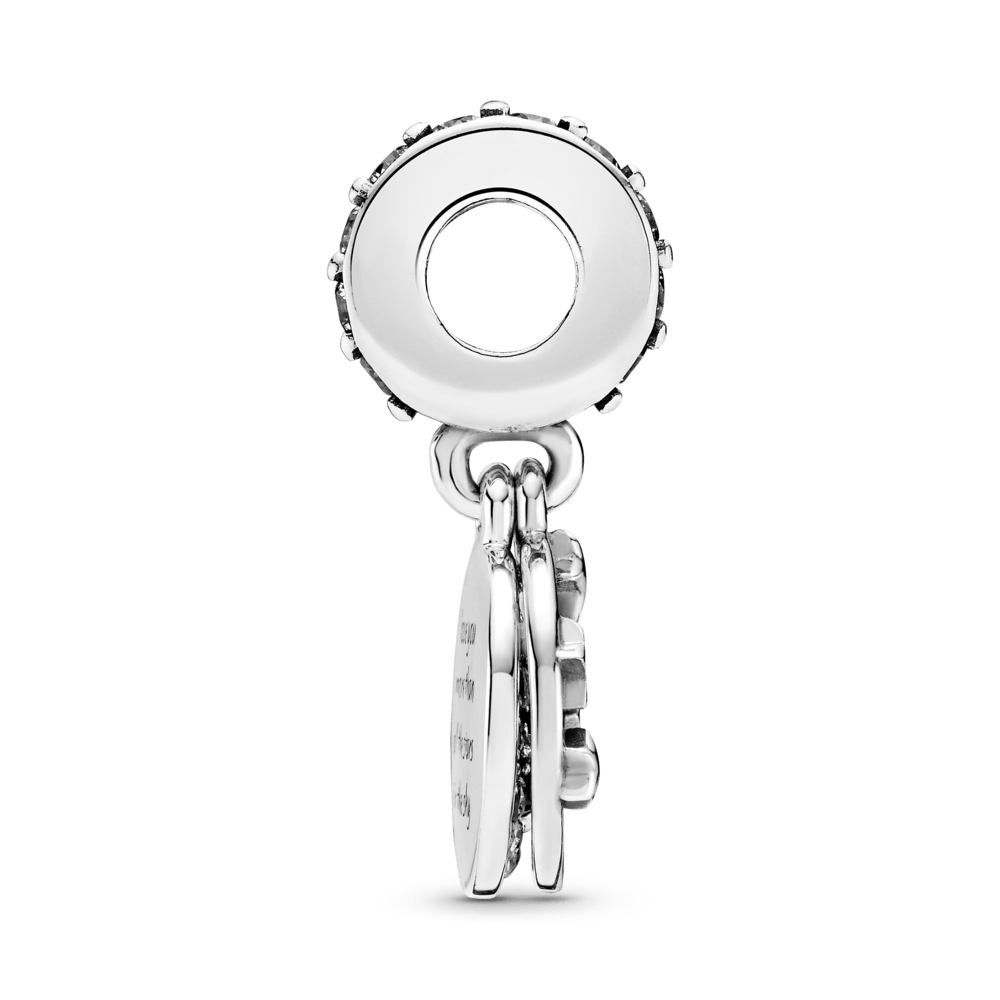 Charm colgante de luna creciente y estrellas azul cielo nocturno