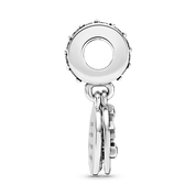 Charm colgante de luna creciente y estrellas azul cielo nocturno