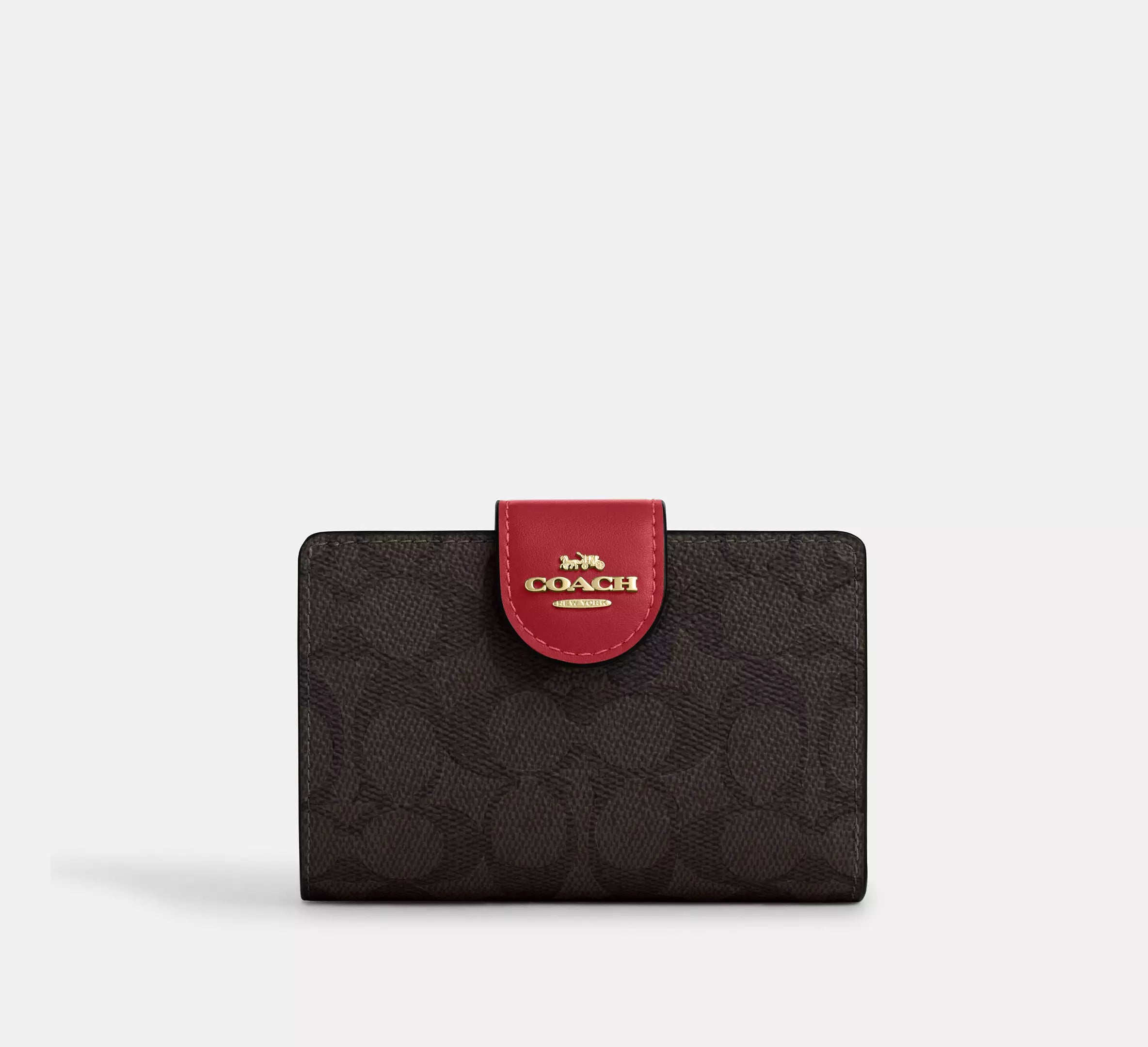 Coach Monedero Marron/Rojo