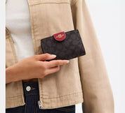 Coach Monedero Marron/Rojo