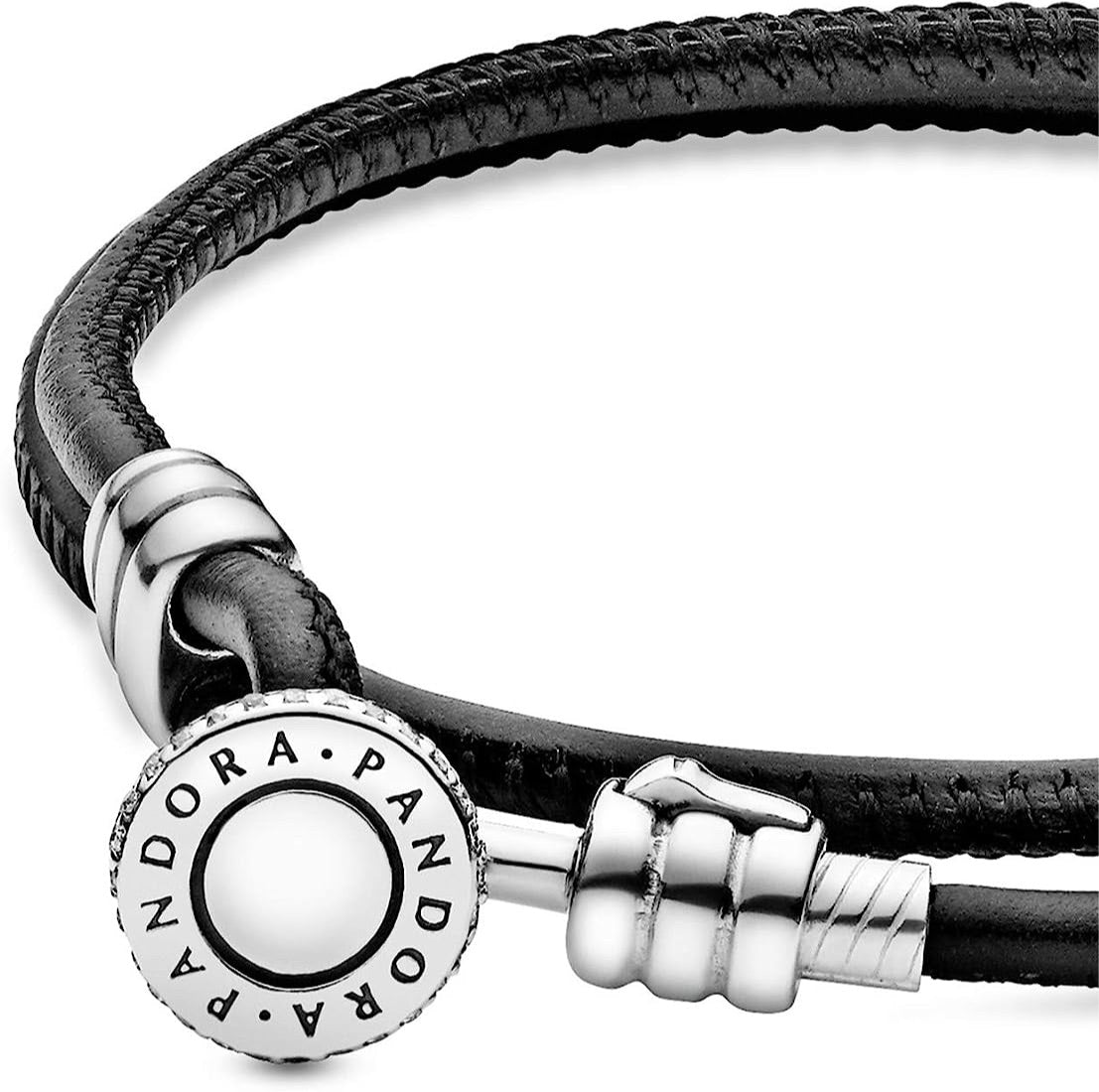 Pulsera de Cuero 2 giros Cierre Amarrado