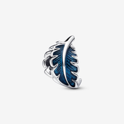 Charm Pluma Curvada Hoja Azul
