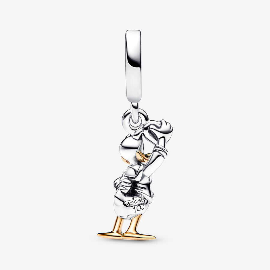 Charm Colgante Pato Donald 100 Aniversario de Disney con Diamante sintético