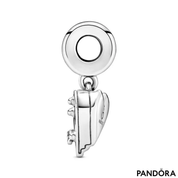 Charm colgante de corazón de piano de cola