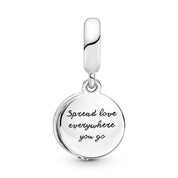 Charm Colgante Pandora Pavé de Plumas Morado