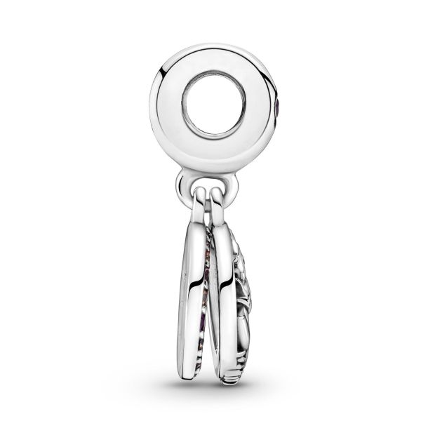Charm Colgante Pandora Pavé de Plumas Morado